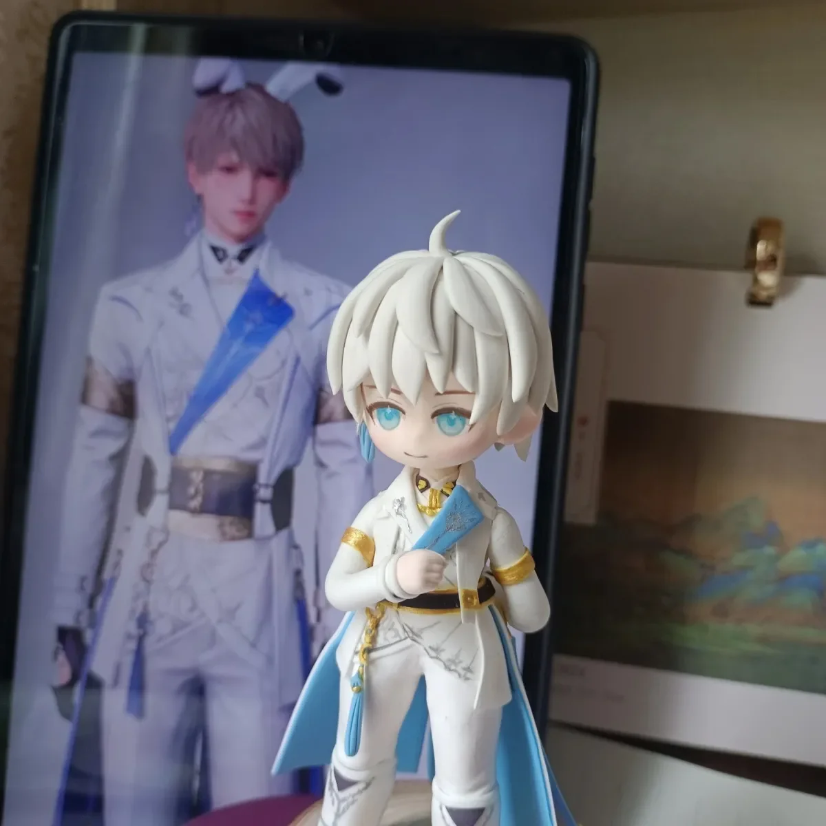 

Love and Deepspace Xavier Cosplay Anime Q Versions Figurine Garage Kits Cartoon cute Model Desktop Ornament Halloween Gift