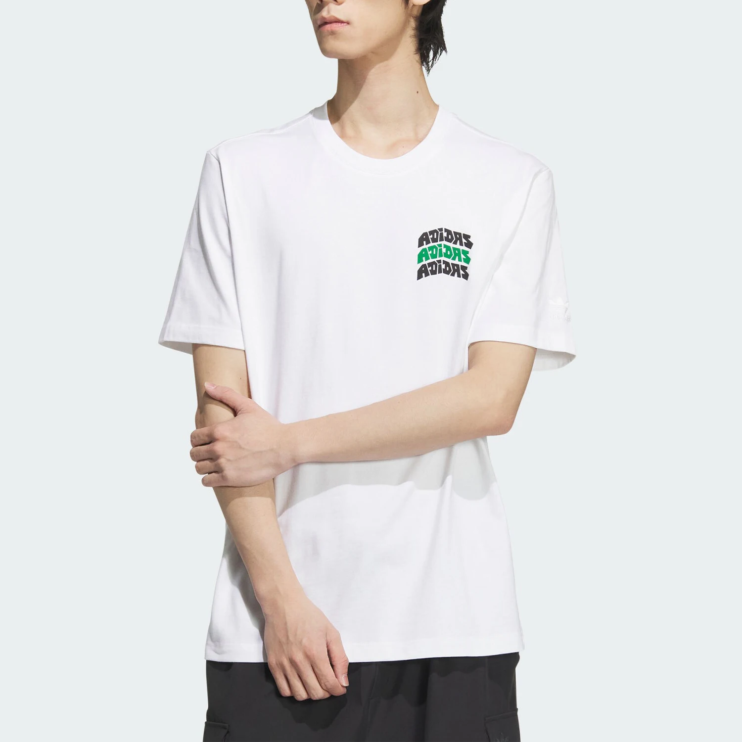 

Adidas Original Trefoil Мужская спортивная дышащая минималистичная печать с коротким рукавом JD3248