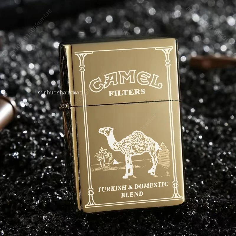 2026 Klassisches winddichtes Kraftstofffeuerzeug mit Schleifscheibe, kreatives Retro-Feuerzeug, Zigarettenzubehör, Geschenk für Männer
