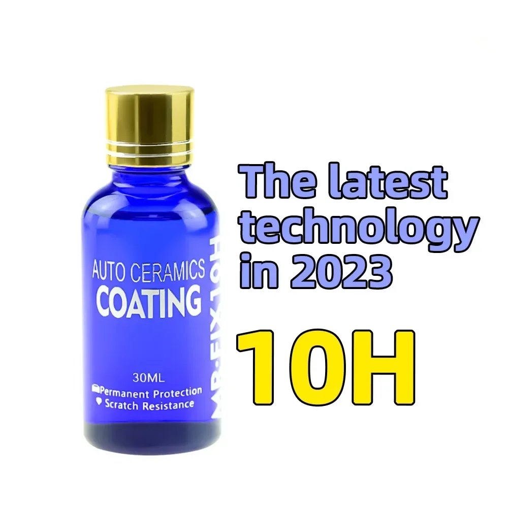 10H Ceramics for Car Polish Liquid Ceramic Coat Hydrophobic Glass Coating Paint Protective Foil Care Anti-scratch Auto Detailing