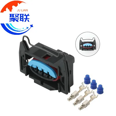 Auto 3pin plug Knock sensor plug ignition coil ignition horn connector with terminals and seals