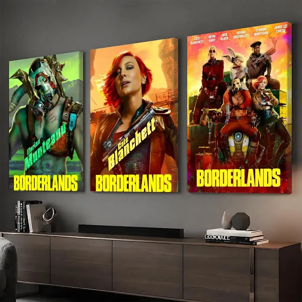 B-BORDERLANDS Game Painting Calligraphy HD Canvas Print Poster Wall Art | Optional Frame | Modern Hallway Decor