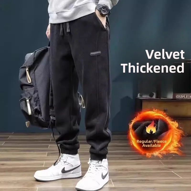 

Мужские вельветовые брюки Thiened Fce, свободные повседневные износостойкие грязеотталкивающие брюки, осенне-зимние длинные брюки из полиэфирного волокна