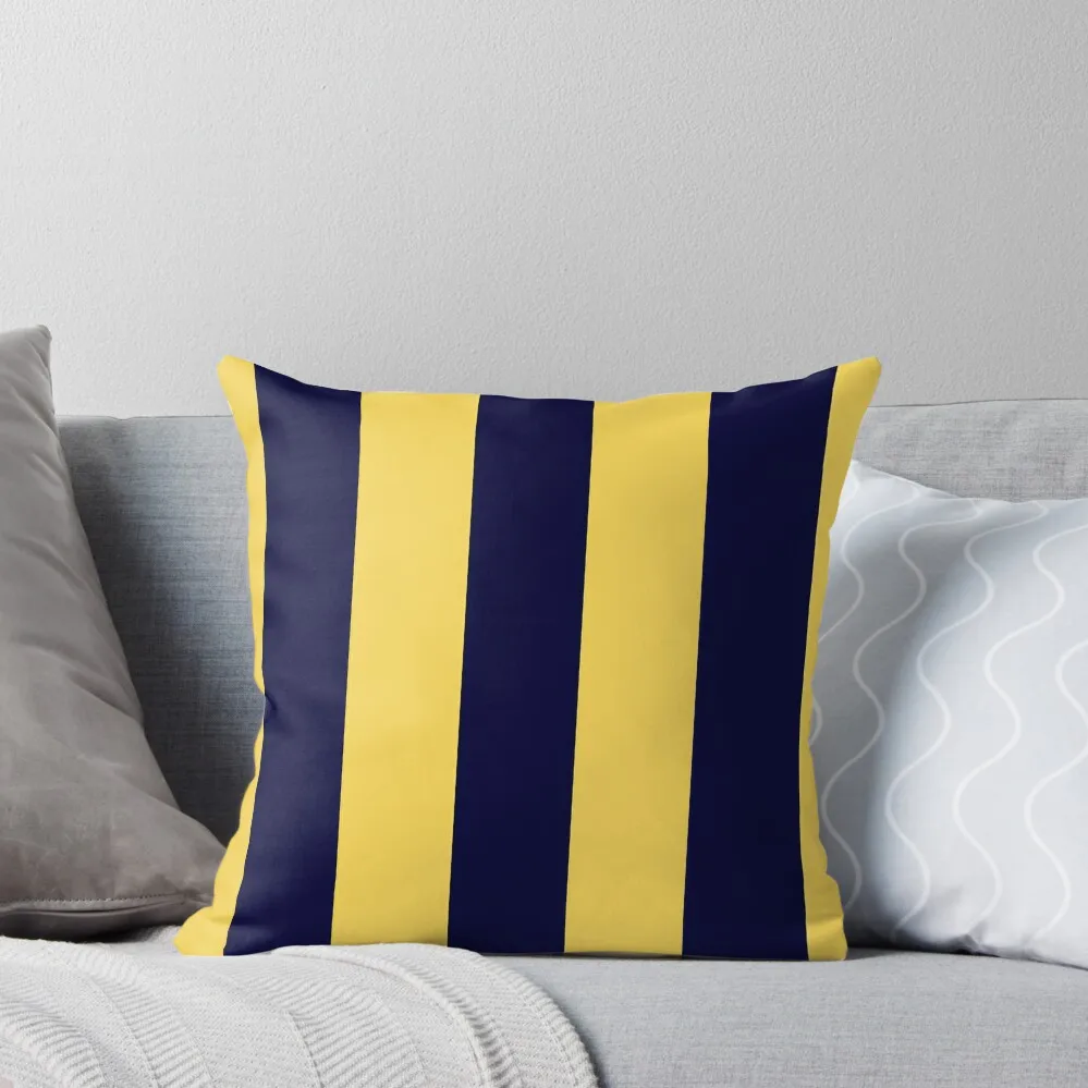 

Navy Blue And Mustard Yellow Stripes Throw Pillow Covers For Sofas Decorative Cushions For Living Room Luxury Pillow Case pillow