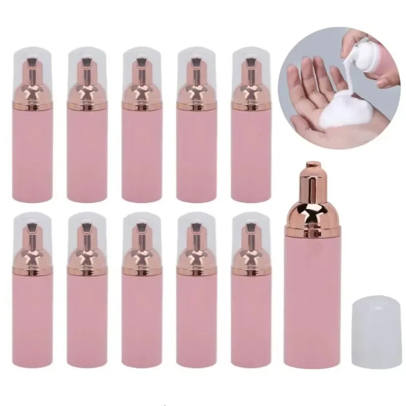 

10PCS 50ml Pump Foam Bottle Fillable Mousse Facial Cleanser Foam Dispenser Shampoo Pump Plastic Bottle Cosmetic Empty Container