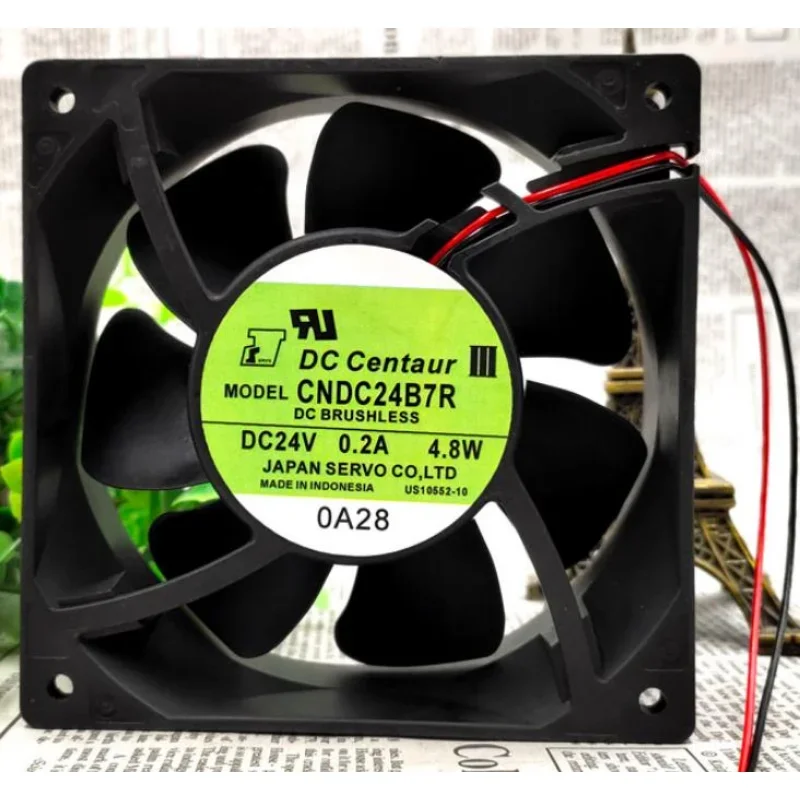 New CPU Cooling Fan For SERVO CNDC24B7R 24V 0.2A 4.8W 12038 Silent Frequency Converter Fan 120*120*38MM