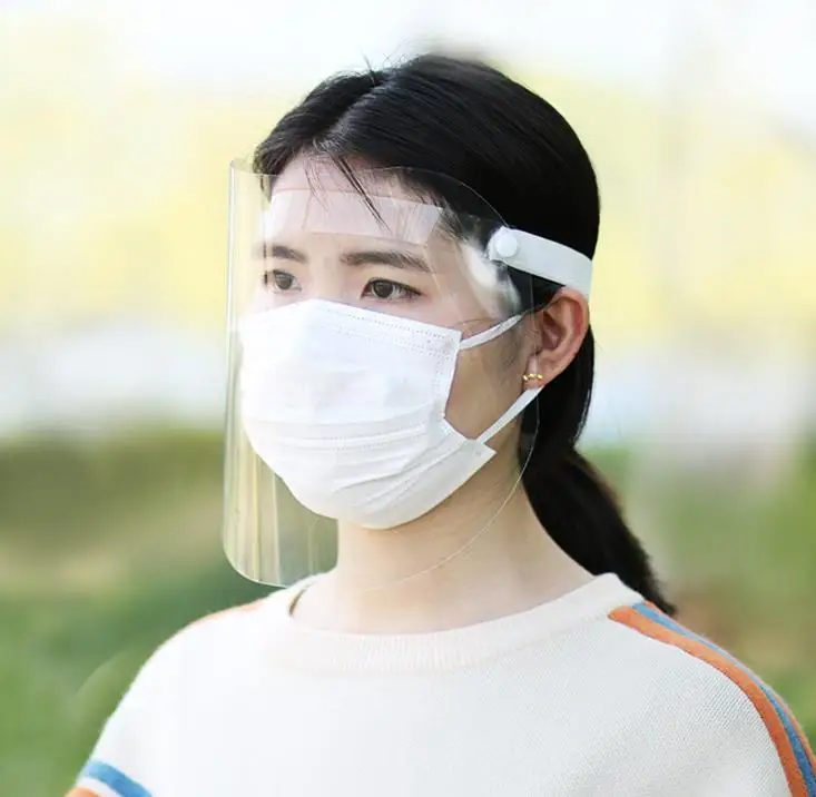 Creative protective face shield Kitchen Oil-Splash Proof Mask Transparent protection mask hot sell 10PCS