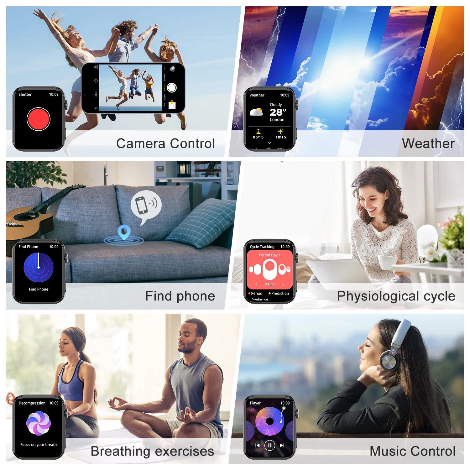 2025 Blackview R30 Max ساعة ذكية مع مصباح يدوي 1.91 بوصة TFT شاشة مراقبة الصحة بلوتوث دعوة الساعات للرجال النساء الهدايا