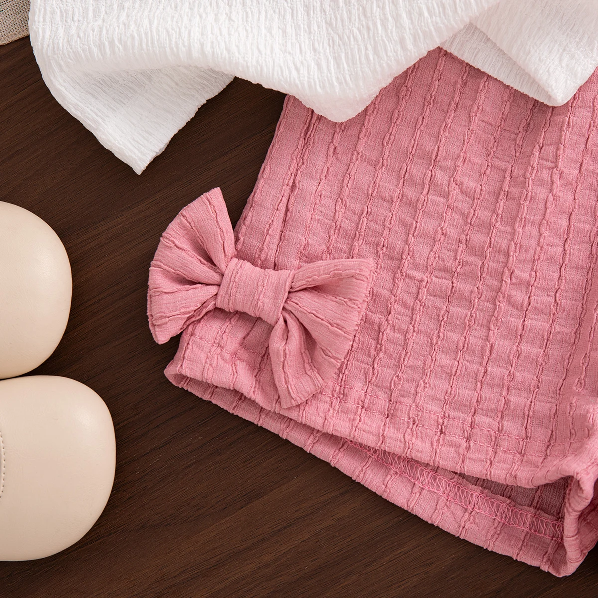2-teiliges Baby-Set Sommer Baumwolle Frucht Ärmelloses Oberteil Schleife Shorts Baby Mädchen Set Cartoon Niedlich Strand Baby Mädchen Kleidung – Detail 12