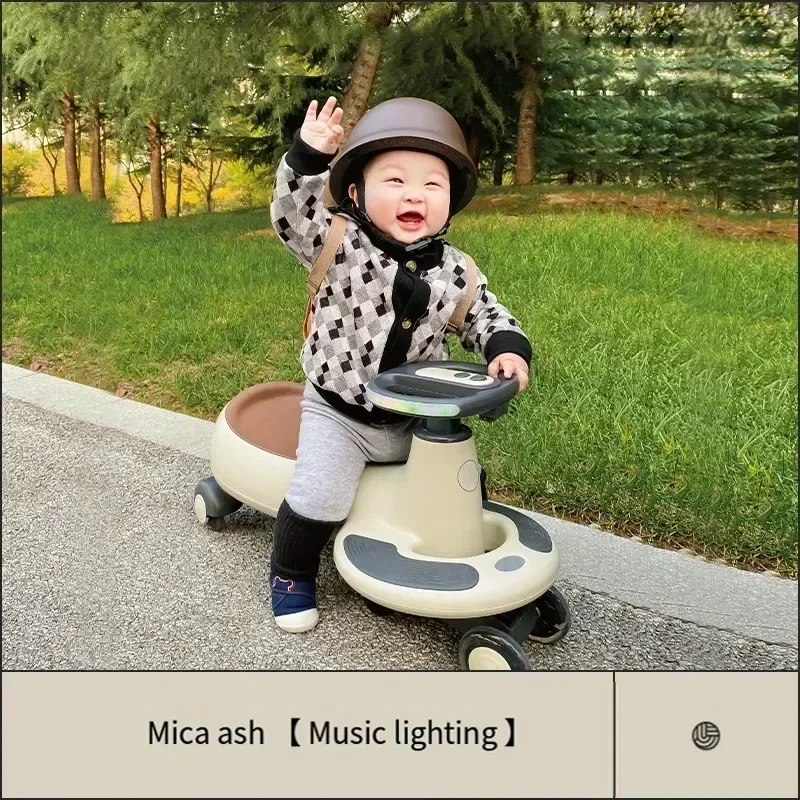 Children's Twister Car Baby Walker 1-8 Years Old Baby Twist Scooter Sliding Swing Toys Car Anti-rollover Silent Wheel Yo-yo Car