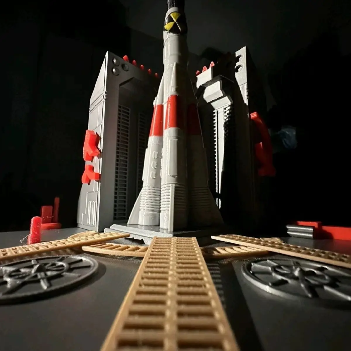 3D Printed Soviet Nuclear Missile Model Command Conquer Red Alert Home Office Desk Decor Collectible Gift for Fans