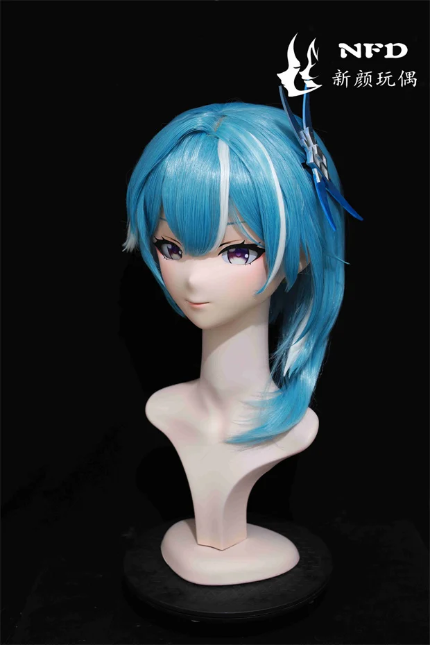 (NFD072) personalizar cabeza completa con cerradura bonita mujer/niña personaje japonés Animego Kig Cosplay máscara de Kigurumi muñeca travesti