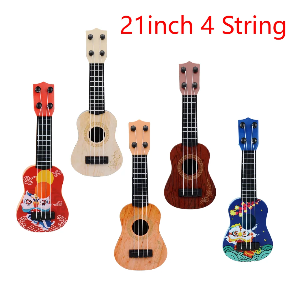 21 inch Ukulele 4 String Mini Guitar Musical Instruments Educational Learning Toys for Kids Music Lover Playing