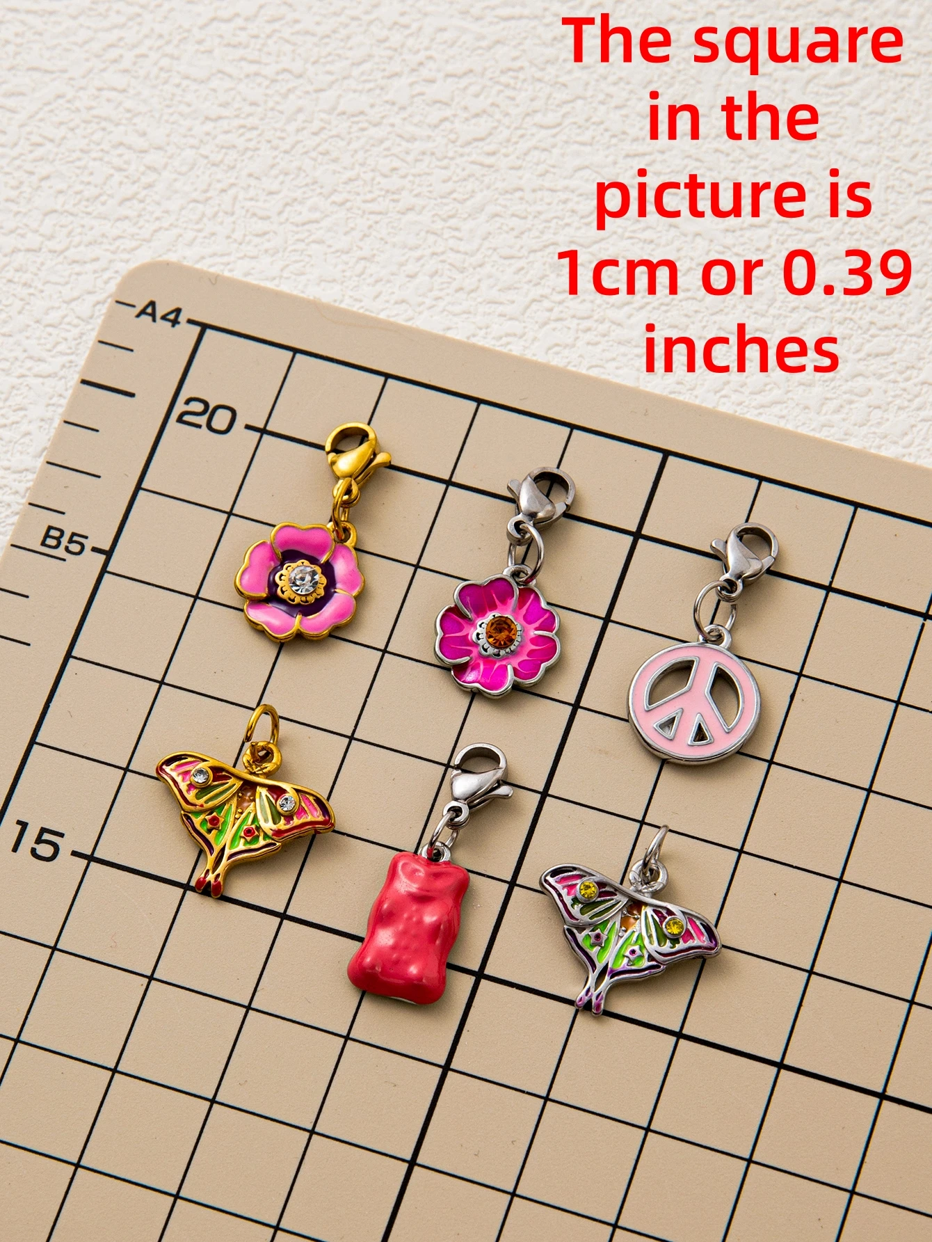 

New Fashionable Daily Mushroom Butterfly Flower Penguin DIY Pendant charms jewelry making