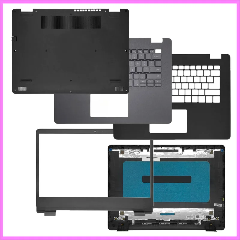 

laptop screen top cover frame palm rest bottom shell back case bezel upper lower hinge For Dell Vostro 3400 3401 3405 V3400