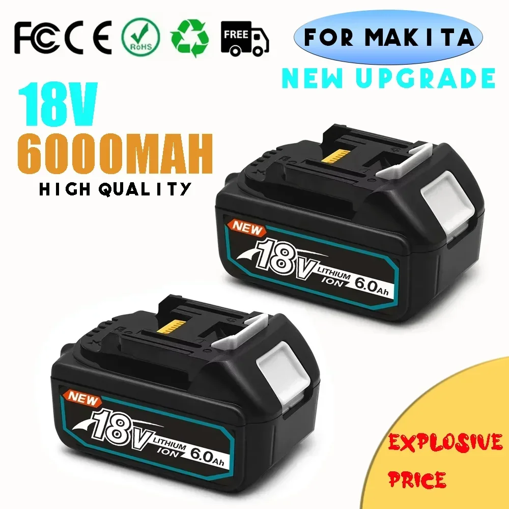 

100% Original Makita 8Ah/6Ah/5Ah for Makita 18V Battery BL1830B BL1850B BL1850 BL1840 BL1860 BL1815 Replacement Lithium Battery