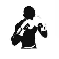 Car Sticker Boxer Personality Sticker Boxing Creative Sticker Car Decoration Waterproof and Sunscreen PVC 13*11cm