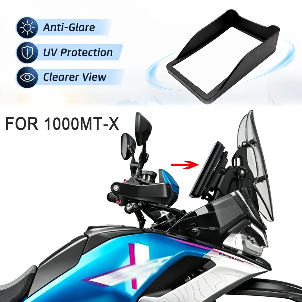 New 2026 2025 For CFMOTO 1000MT-X 1000 MT-X Sun Visor Cover Instrument Screen Sunshade Guard Protection Dashboard Motorcycle