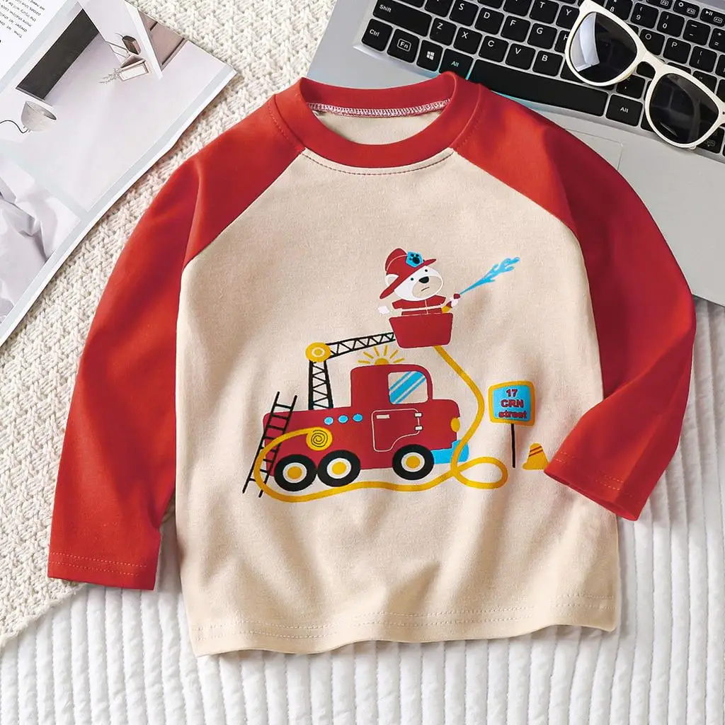

Children's Clothing Boys Girls T-Shirt Kids Clothes Cartoon Tops Long Sleeve Baby Clothing Autumn Winter Print Sweatshirt