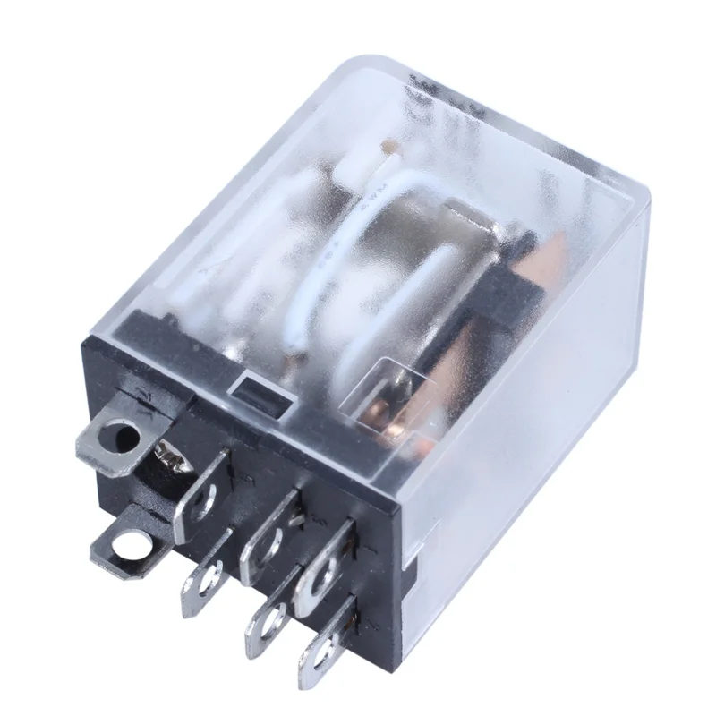 【تقدير الأخير!】10X JQX-13F LY2 DC 12V Coil 8-Pin DPDT Green LED مرحل كهرومغناطيسي
