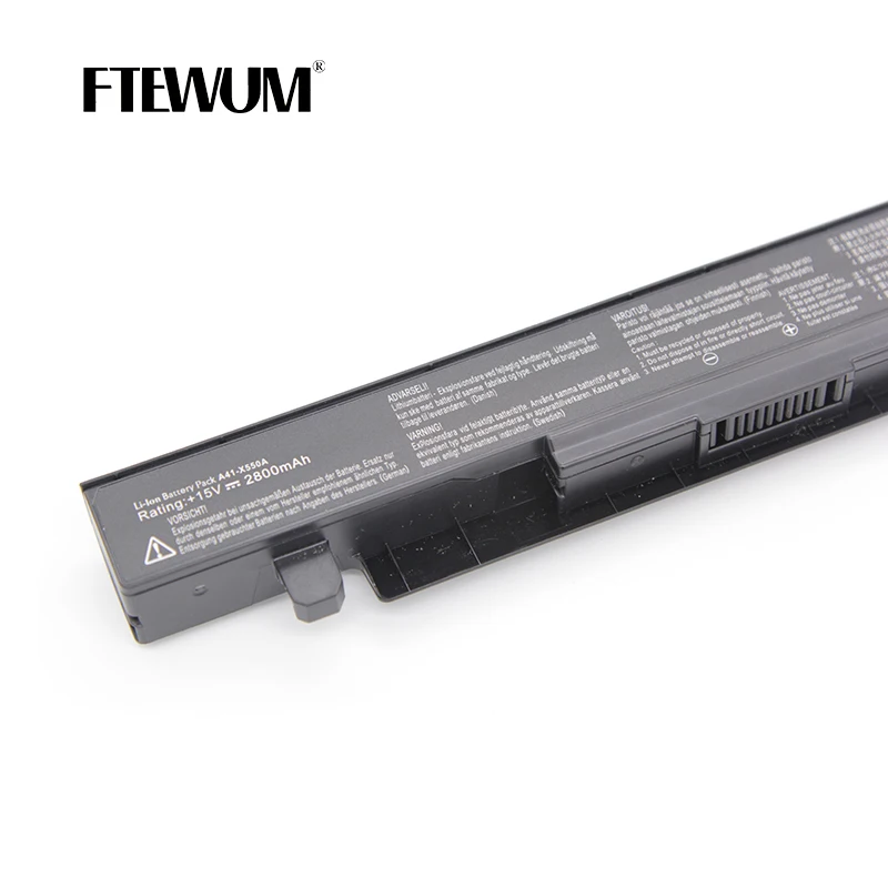 Laptop Battery 4 Cells 15V 42Wh 2800mAh A41-X550 For ASUS X450 X450C X550 X550B X550C X550CA X550V X452EA X452C A550 F450 F550