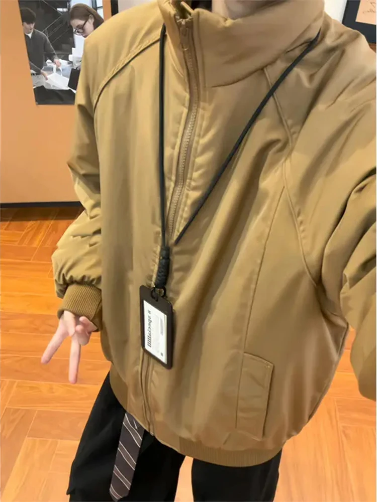 

Мужская зимняя теплая куртка из хлопка American Decosition с воротником-стойкой, стильная и модная, для молодежи