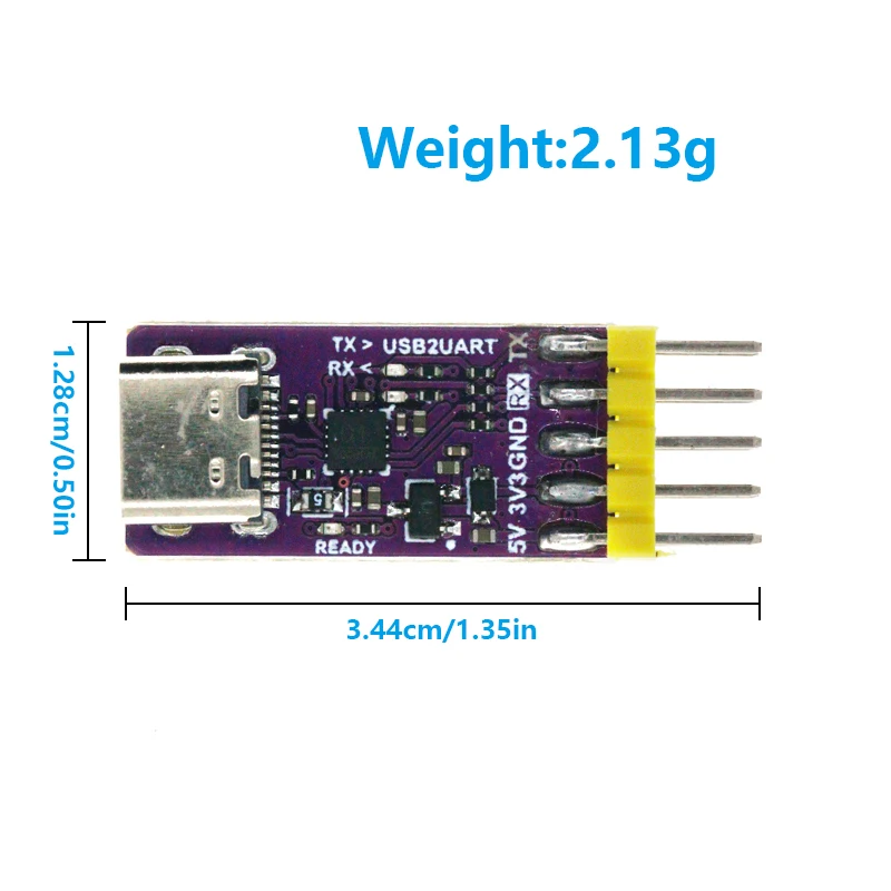 CH343P CH343 Type-C USB to Serial/TTL UART Module 3.3V 5V Switch Instead CH340