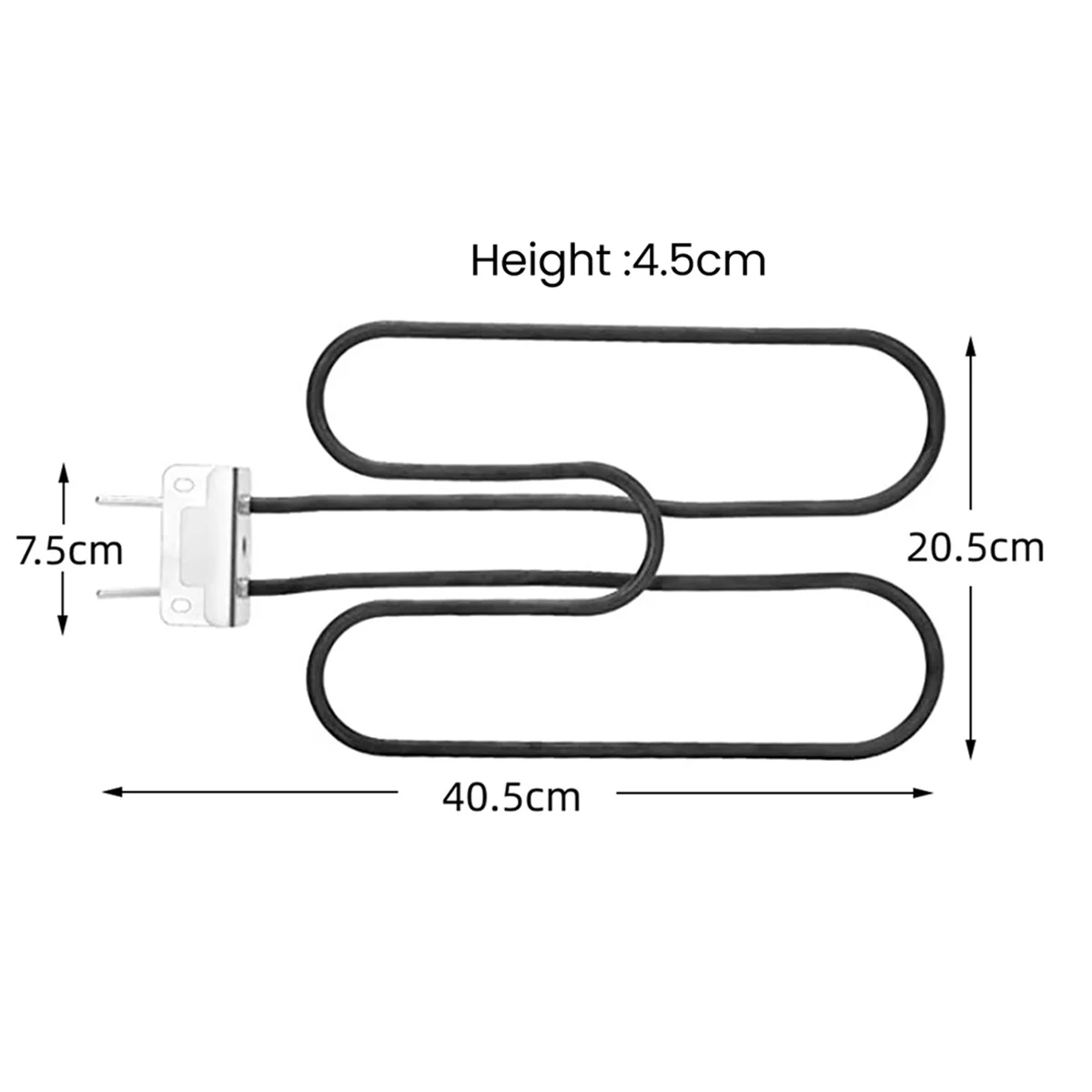 A23G For Weber 66631 Heating Elements Barbecue Grill Heating Pipe Weber Q140 Q1400 Replacement Accessories,EU Plug