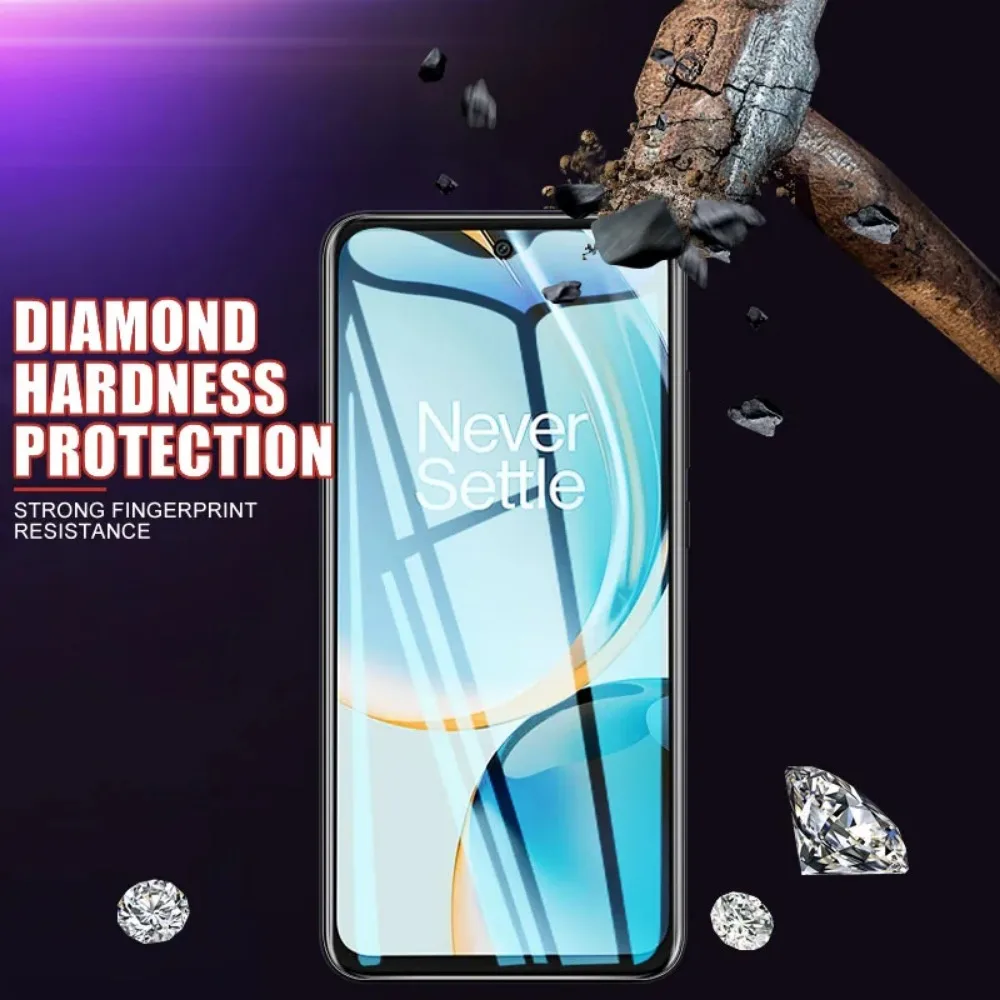 3Pcs Tempered Glass for Oneplus 7 8 9 10 Full cover Screen Protector for Oneplus 7T 9R 9RT 10R 10T Nord Transparent glass Film