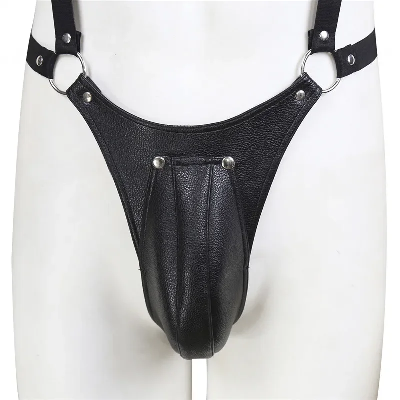 BDSM Gay Penis Pouch Leather Harness Men Open Crotch Full Body Bondage Clothes Sexy Party Clubwear Chest Harness Belts for Men