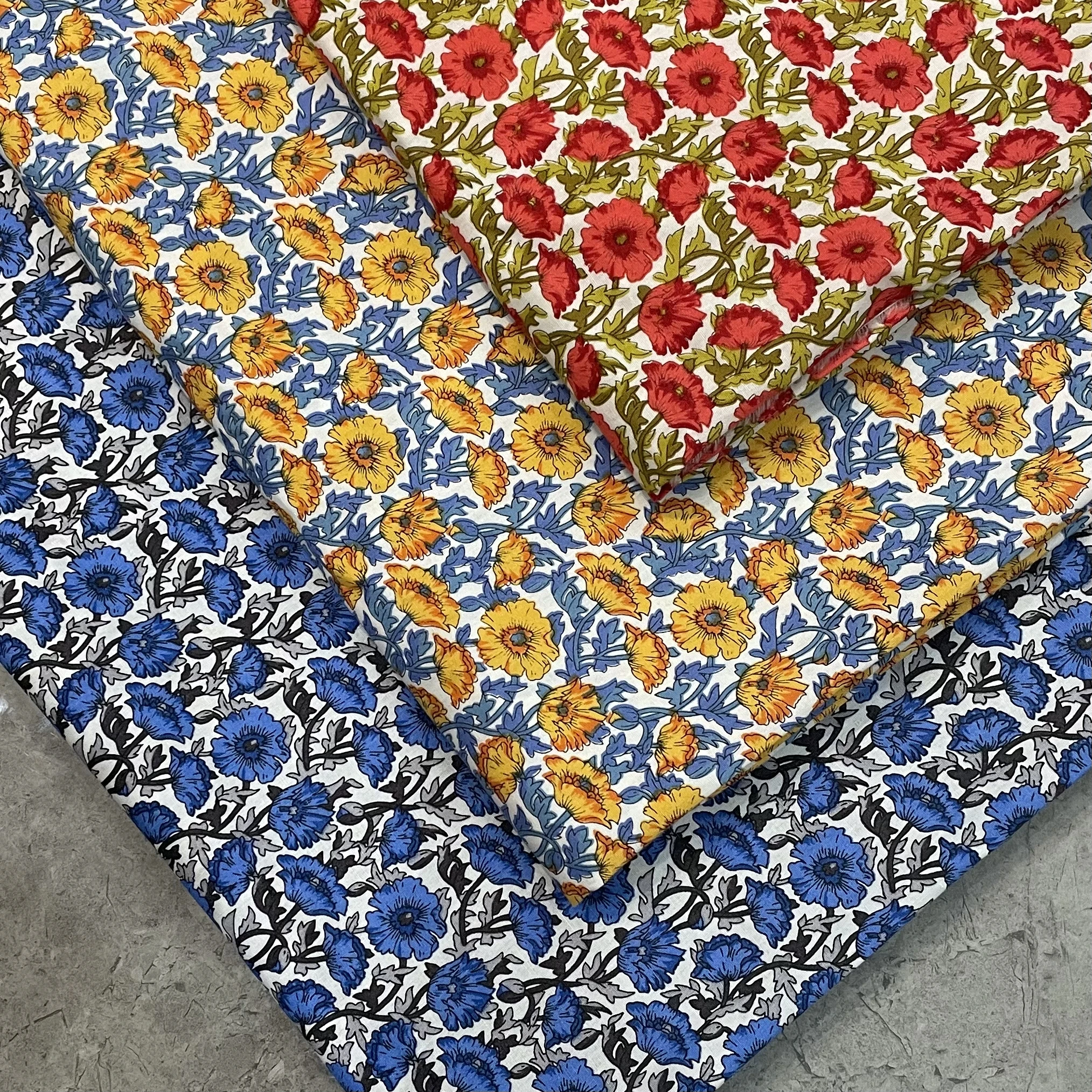 145x50cm pastorale Blumen Popel ine 100% Baumwolle Stoff 40er Jahre Tissun Libert für Kinder Baby Nähen Stoff Kleider Rock handgemachtes Spleißen