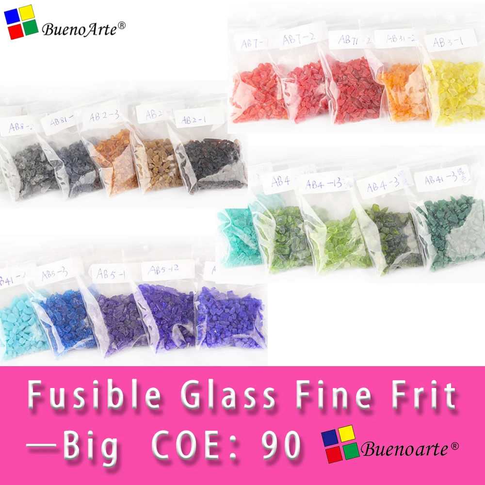 4 BagsX28g COE90 2.7-5.2MM Glass Frit Fusible Glass powder Transparent lampwork Opal Color Glass frit DIY Craft glass supplies