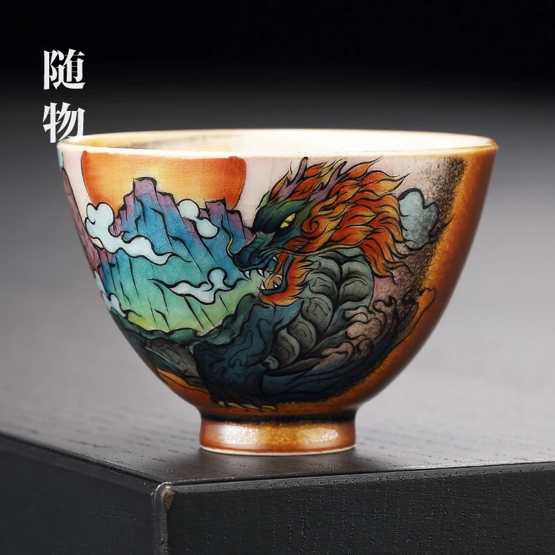 Chaishao HigH-end Hand-painted Master Pure Handmade Single Personal Use Jingdezhen CeramiC Cup, Bowl, Tea