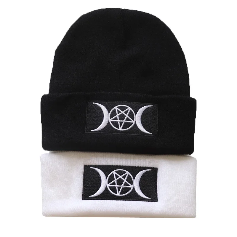 GOTH Knit hat 100% Cotton Cartoons Warm Winter ski Beanie Knitted Hat Skullies Beanie Unisex fashion outdoor Casual hats