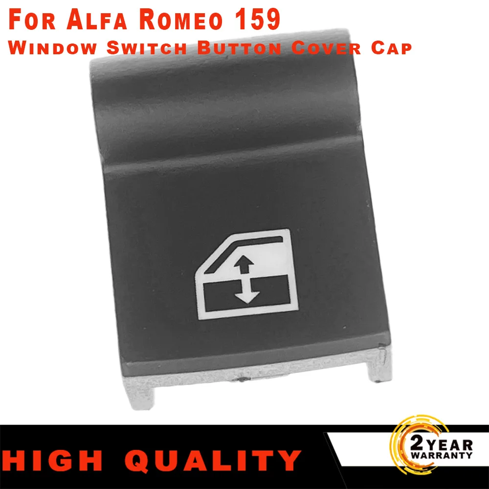 1x 2x 4x Fensterschalter-Tasten-Abdeckkappe für Alfa Romeo 159 Sportwagon Brera Giulietta Fiat 500X Jeep Renegade MiTo