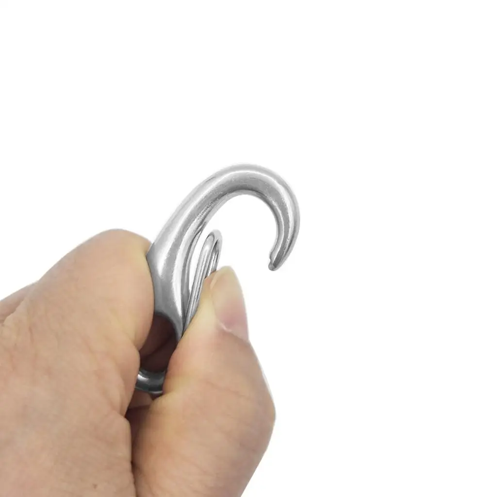 

Heavy Duty 2" Marine 50mm Spring Gate Snap Hook for D Ring Carabiner Camping