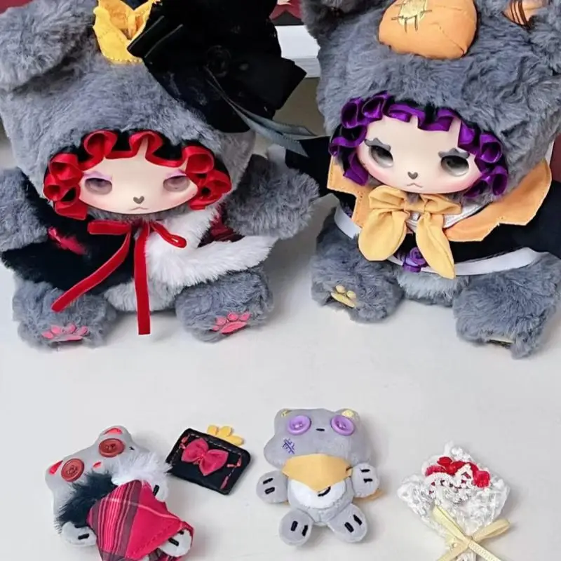 أصيلة XLUCKY EMMA رمادي أحمر CP طبعة محدودة المشارك وصفت هدية مربع العصرية اللعب زوجين عيد الميلاد مفاجأة هدية