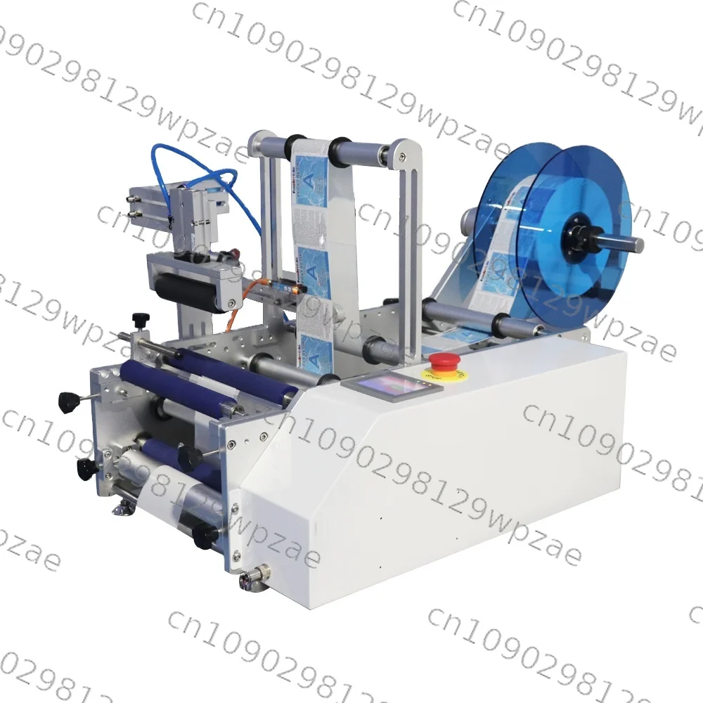 Semi Automatic Roll Sticker Label Applicator Semi Automatic Round Bottle Labeling Machine Beer Bottle Labeling Machine