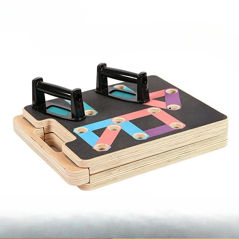 Push-up board Wooden push-up bracket, practice chest muscles, train abdominal muscles