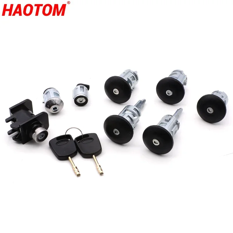 

8PCS/Set Full Lock Set Car Ignition Switch Left Right Door Lock Trunk Lock For Ford TRANSIT CONNECT 2002-2013 2T1AV22050AD