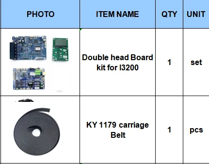 Senyang HOSON Board I3200 Conversion Kit for DX5 DX7 to I3200 Double Head Printer Upgrade without Printhead