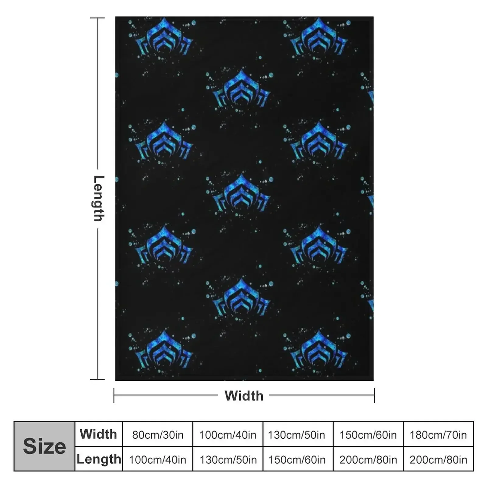 Warframe Logo Watercolor Throw Blanket Luxury Brand Hairys blankets ands Soft Plaid Blankets