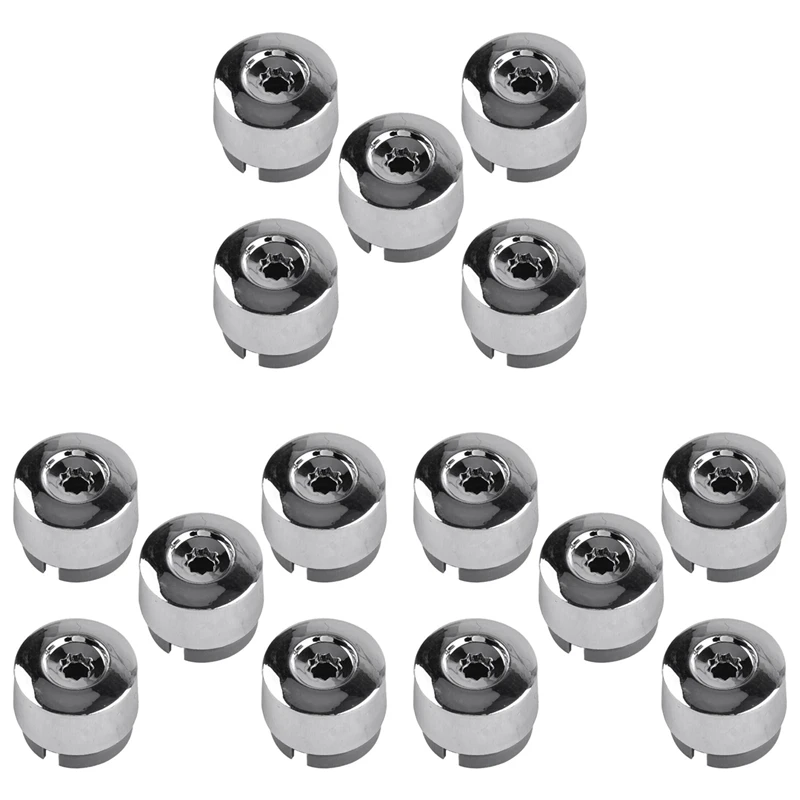 7L6 601 173A 2ZZ 15Pcs Chrome Wheel Lug Bolt Nut Cap Cover For Touareg 2004-2017 7L6601173A