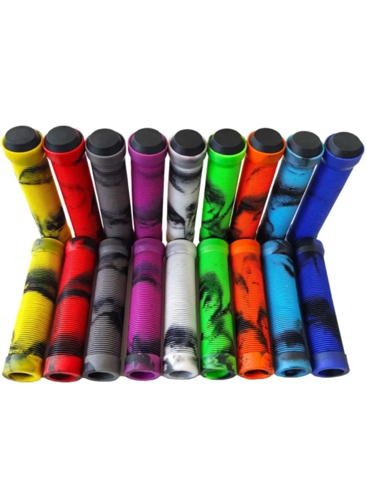 AliExpress NONE Soft Rubber Non-Slip Bicycle Grips Mountain Bike Handlebar Cuff Shockproof Cover for 22.2mm Scooter BMX MTB Cycling Parts