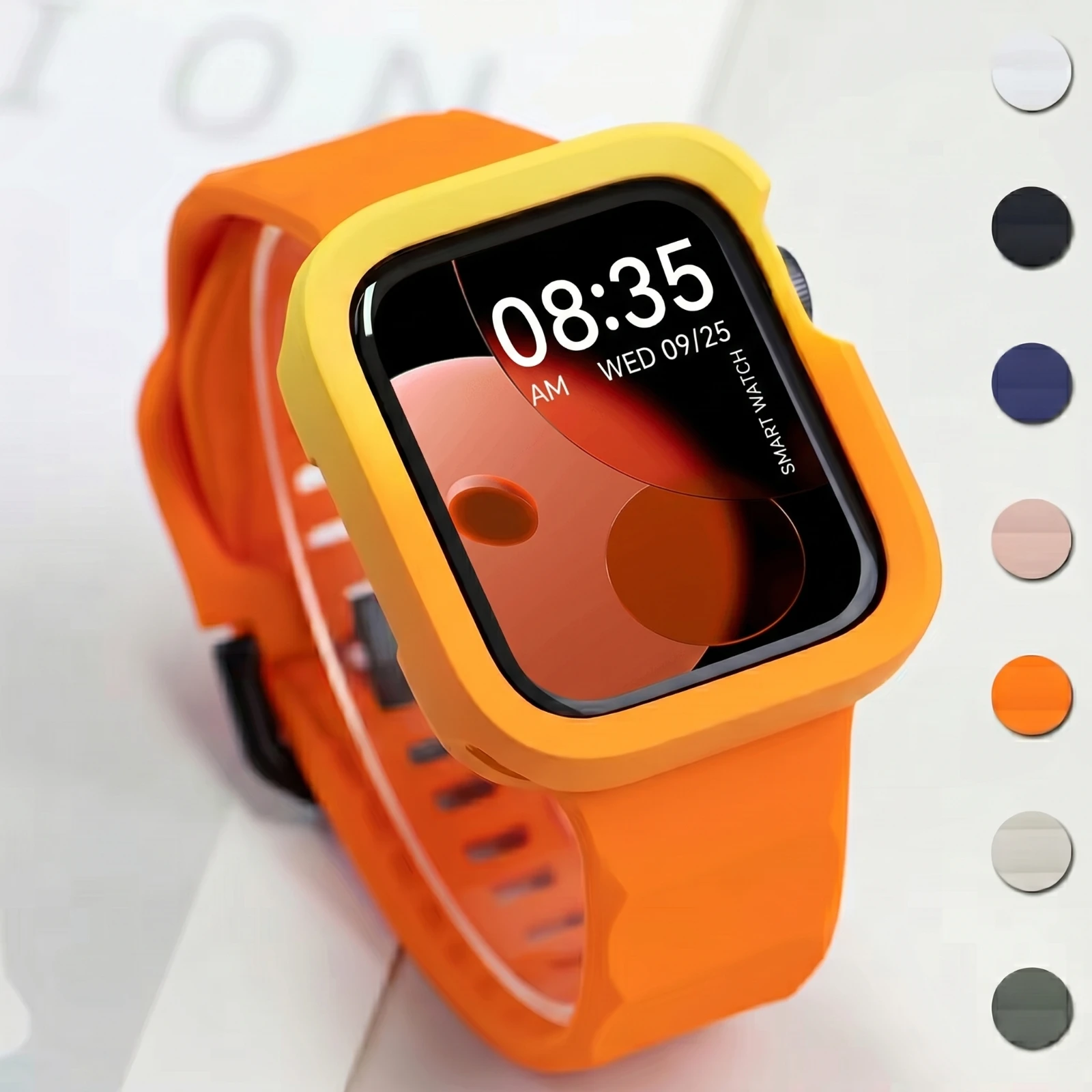 Silicone Band For Apple Watch series 10 46mm 42mm strap 44mm 45mm 40mm 41mm sport bracelet iwatch 8 7 6 5 4 3 SE 9 Ultra 2 49mm