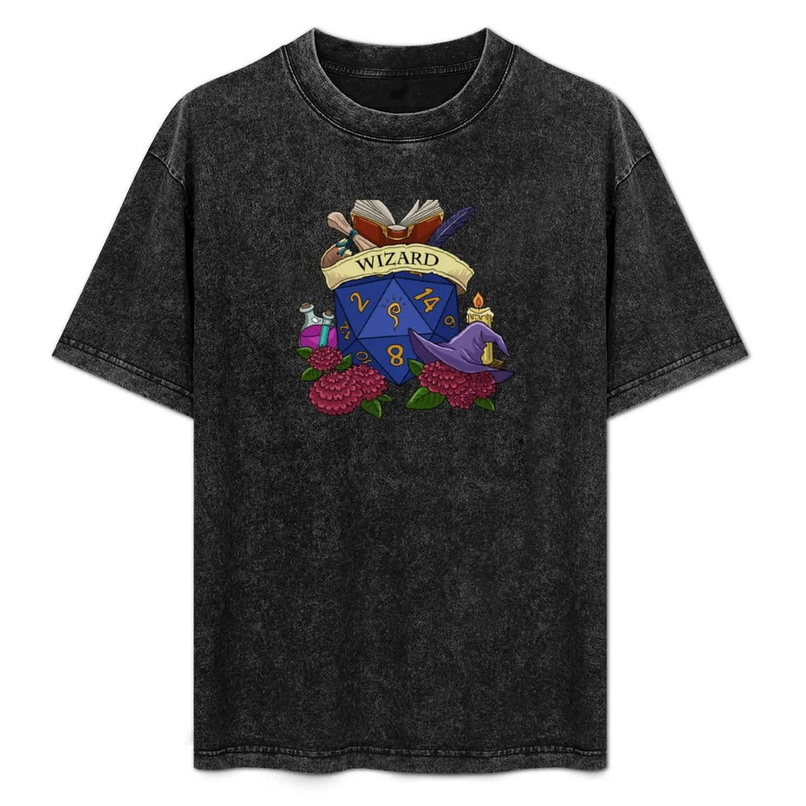 

Dice Wizard T-Shirt Plus Size Solid Color T-Shirt