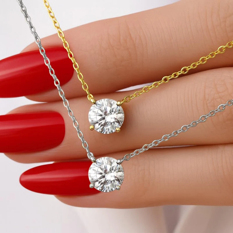Thumbnail 2 - #80 Latest Moissanite Necklaces Offers