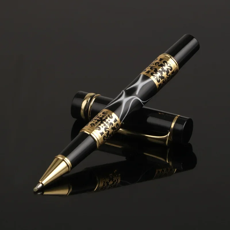 Luxury Metal Signature Ballpoint Pens for Business Writing Office School Supplies Roller Ball Gift Customize Name Text Logo