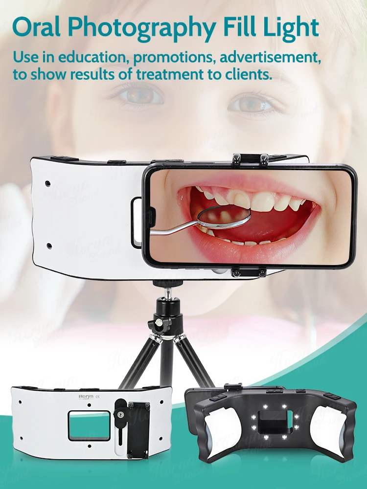 Tandheelkundige Fotografie Kit Mobiele Telefoon Zaklamp Voor Tandheelkunde Foto Video Apparatuur Orale Vulling Licht Voor Tandartsen - afbeelding 2