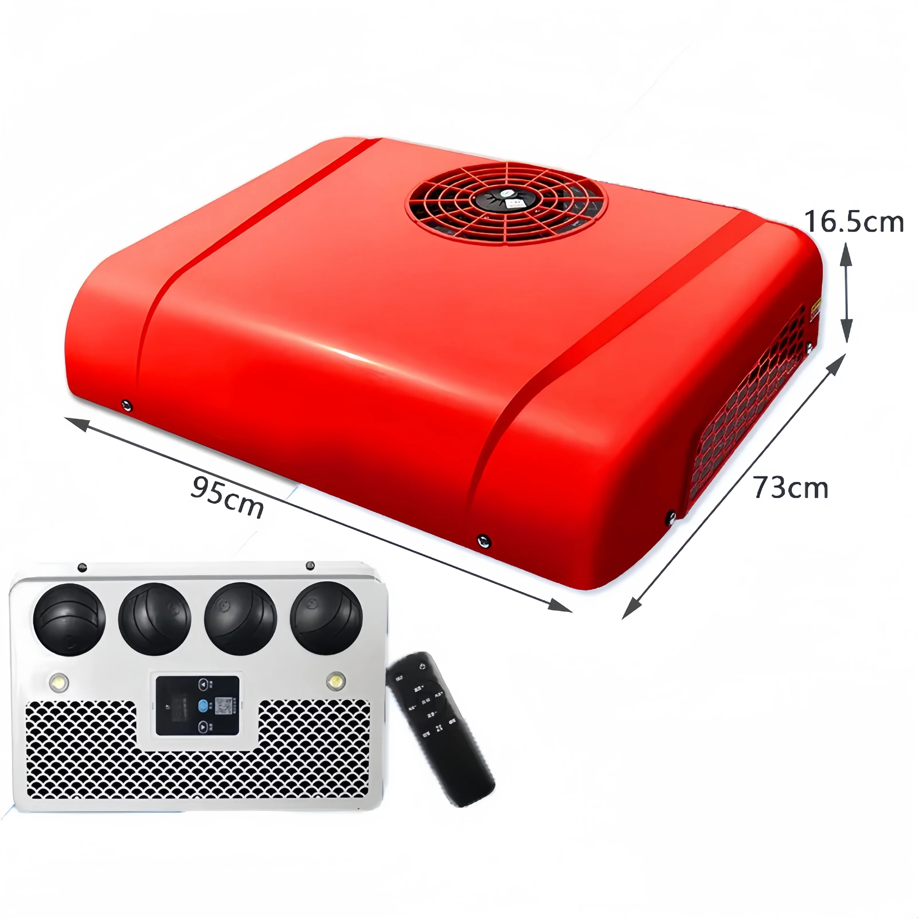 RGFROST 12V Rooftop Cooler Parking AC 12V/24V Auto Parking Capable Car Air Conditioning System With Fan For Toyota Vehicles